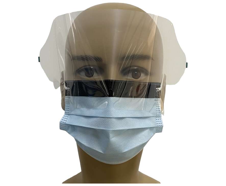 Medical Face Mask with Earloops and Visor