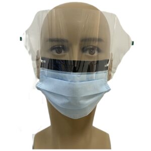 Medical Face Mask with Earloops and Visor